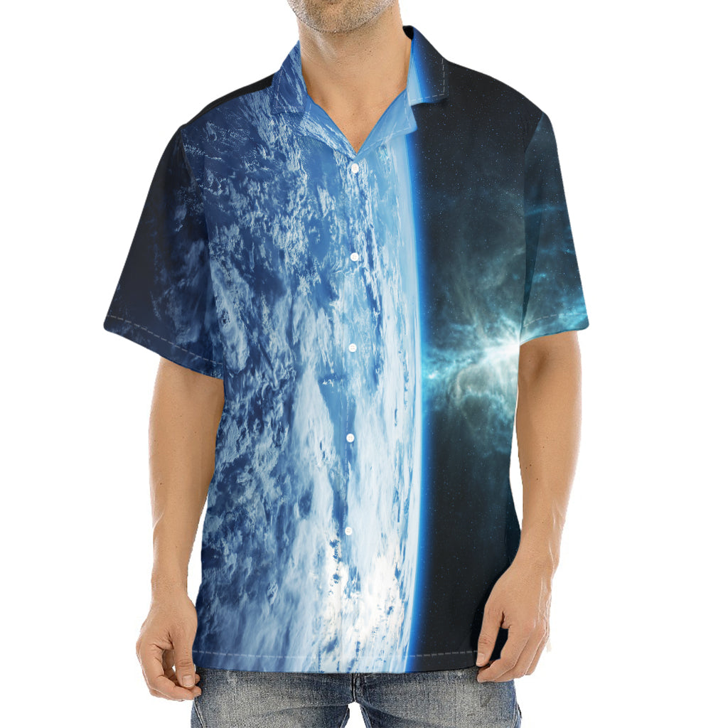 Space And Earth Print Aloha Shirt