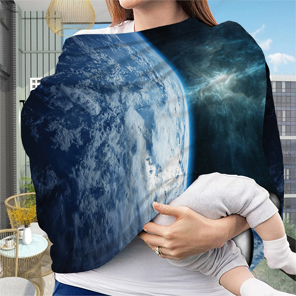 Space And Earth Print Baby Seat Cover