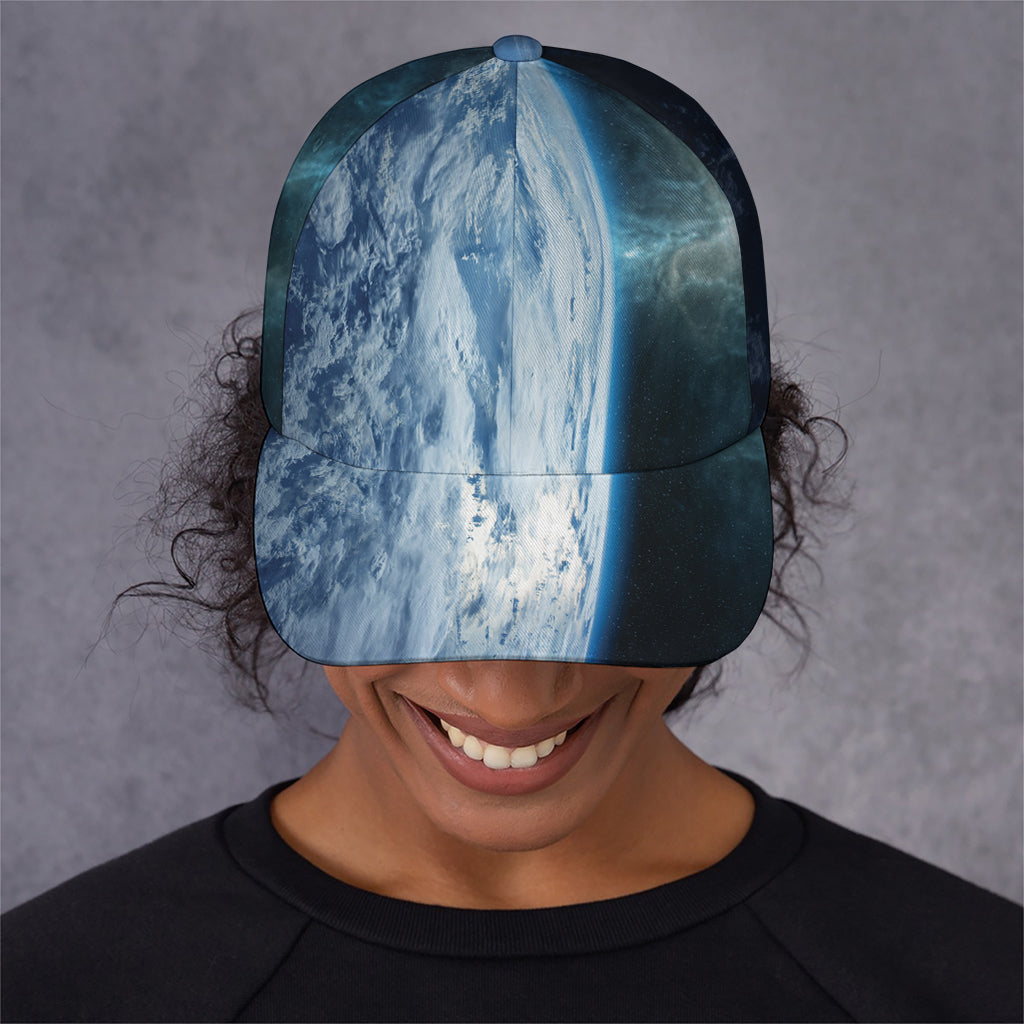 Space And Earth Print Baseball Cap