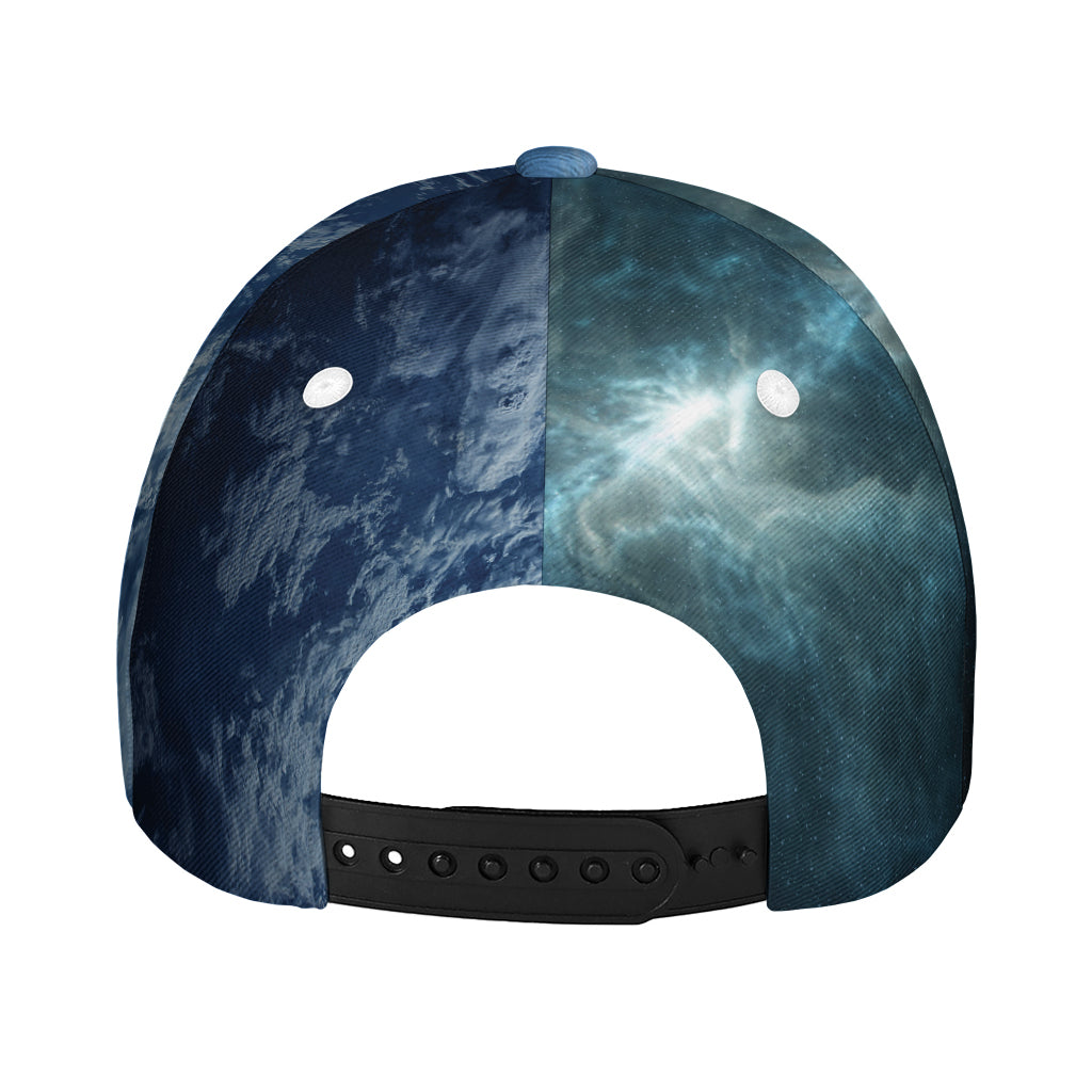 Space And Earth Print Baseball Cap