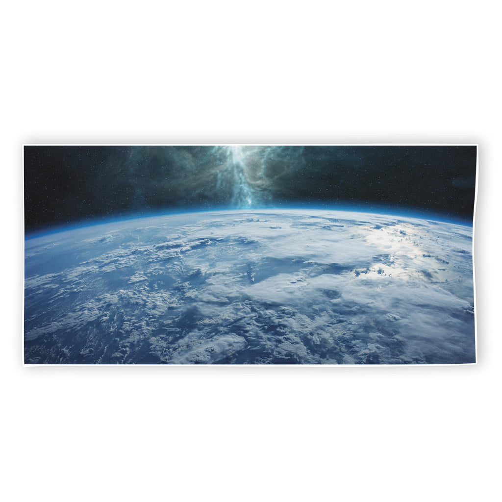 Space And Earth Print Beach Towel