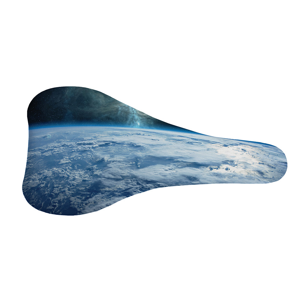 Space And Earth Print Bicycle Seat Cover