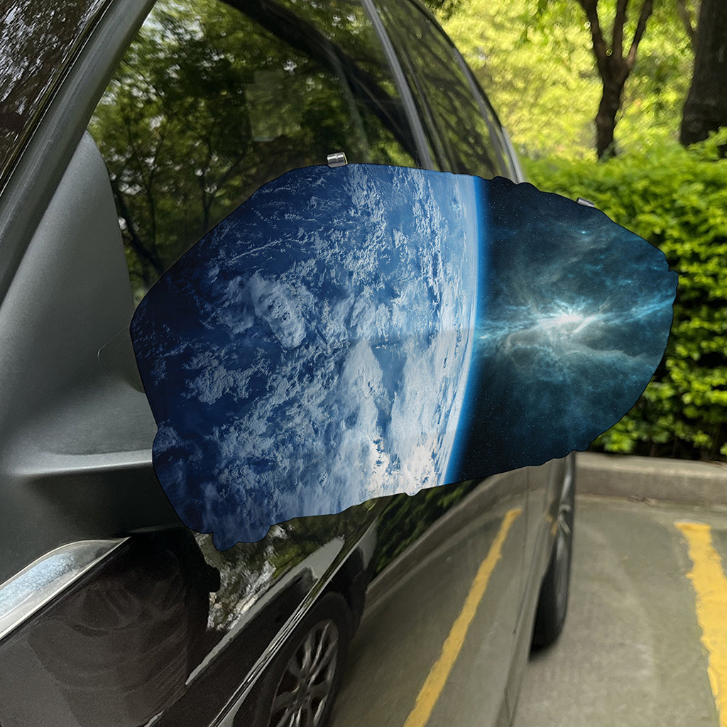 Space And Earth Print Car Side Mirror Covers