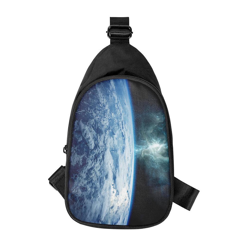 Space And Earth Print Chest Bag