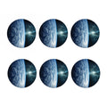 Space And Earth Print Coaster Set