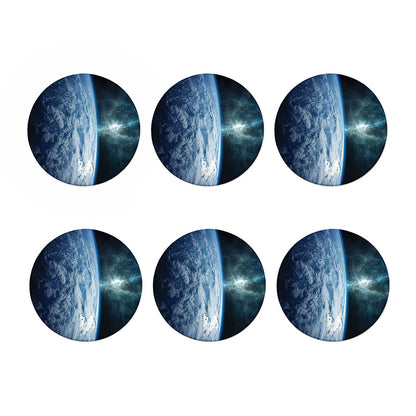 Space And Earth Print Coaster Set
