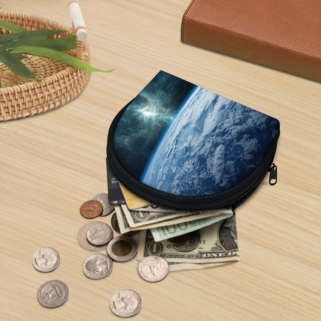 Space And Earth Print Coin Purse