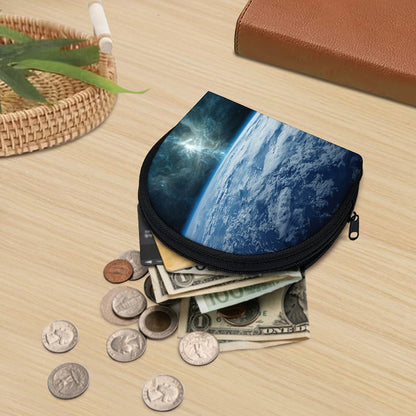 Space And Earth Print Coin Purse