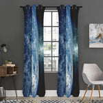 Space And Earth Print Curtain