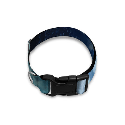 Space And Earth Print Dog Collar
