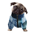 Space And Earth Print Dog Zip Up Jacket