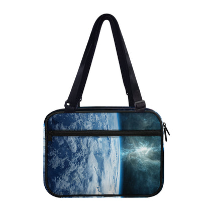 Space And Earth Print Double Strap Bible Bag