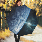 Space And Earth Print Foldable Umbrella