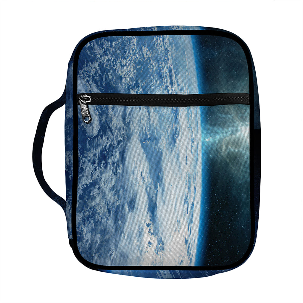 Space And Earth Print Front Pocket Bible Bag