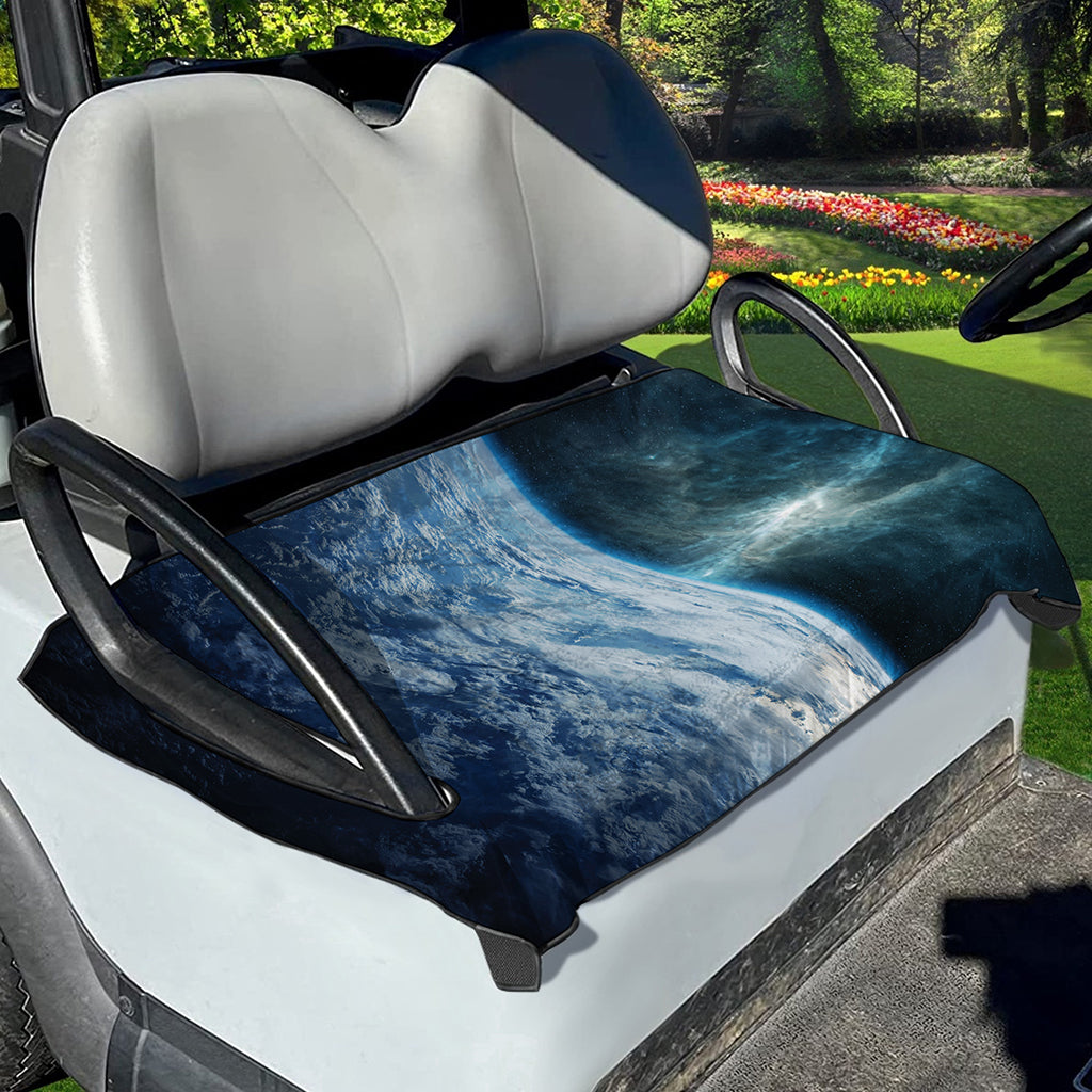Space And Earth Print Golf Cart Seat Cover