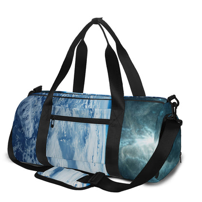 Space And Earth Print Gym Bag