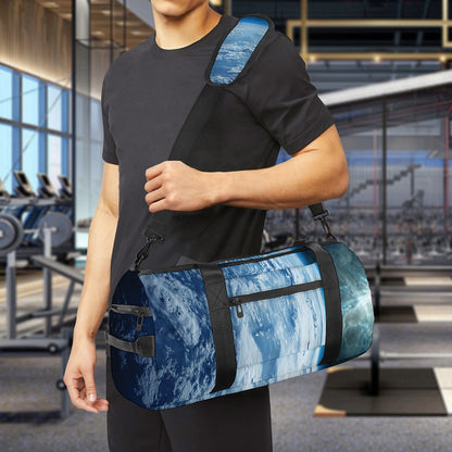 Space And Earth Print Gym Bag