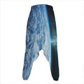 Space And Earth Print Hammer Pants