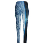 Space And Earth Print High-Waisted Pocket Leggings