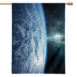 Space And Earth Print House Flag