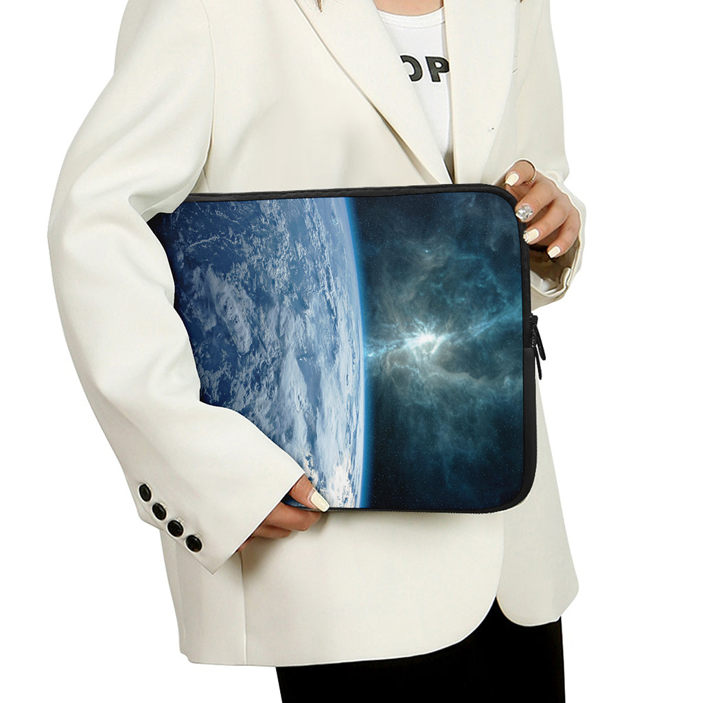 Space And Earth Print Laptop Sleeve