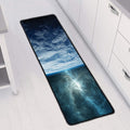 Space And Earth Print Long Kitchen Mat