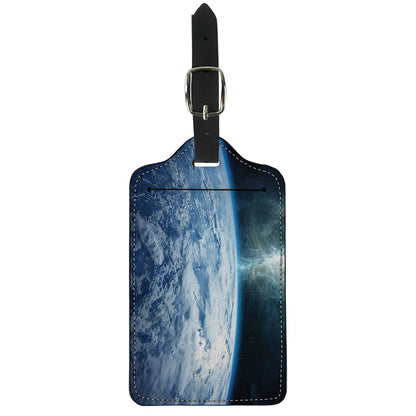Space And Earth Print Luggage Tag