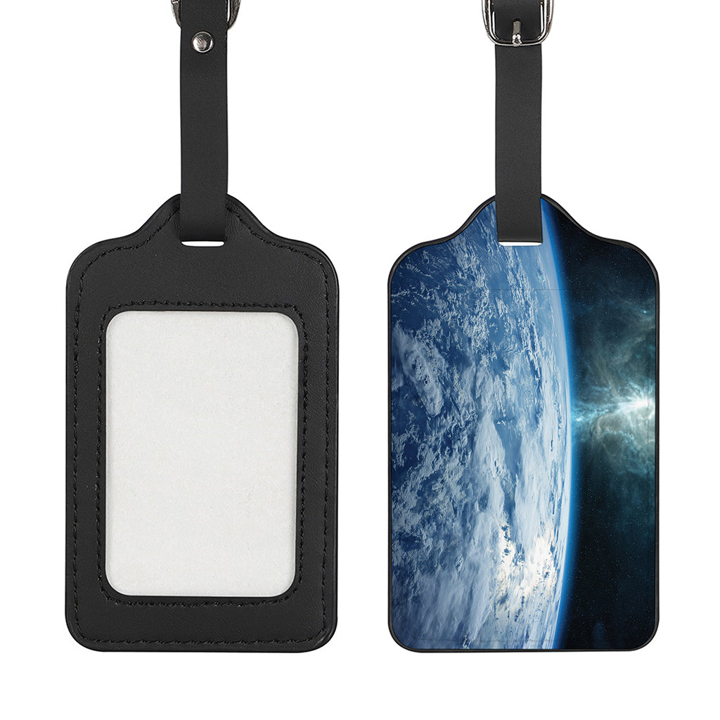 Space And Earth Print Luggage Tag