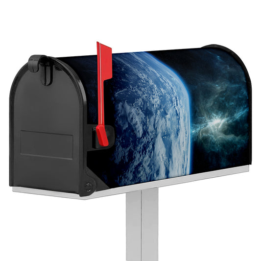 Space And Earth Print Mailbox Cover