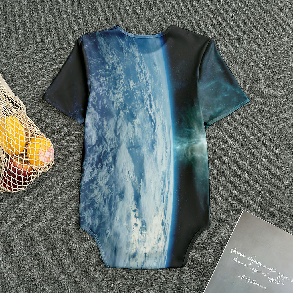 Space And Earth Print Men's Bodysuit