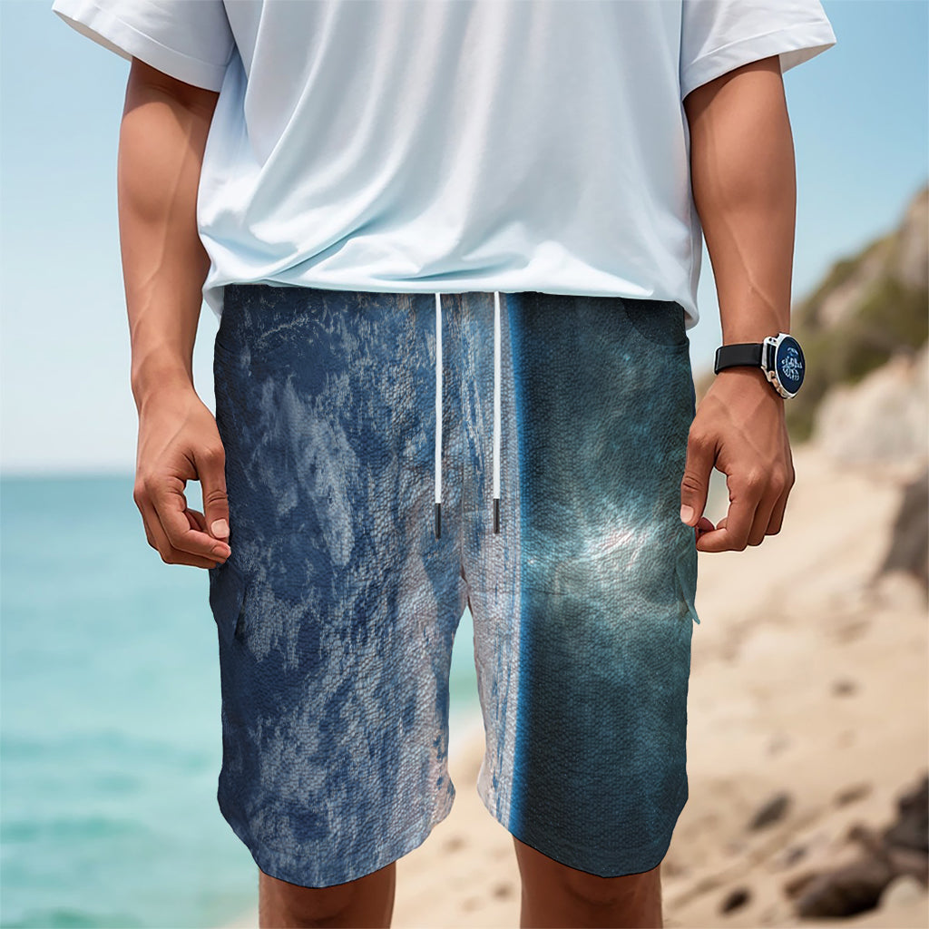 Space And Earth Print Men's Cargo Shorts