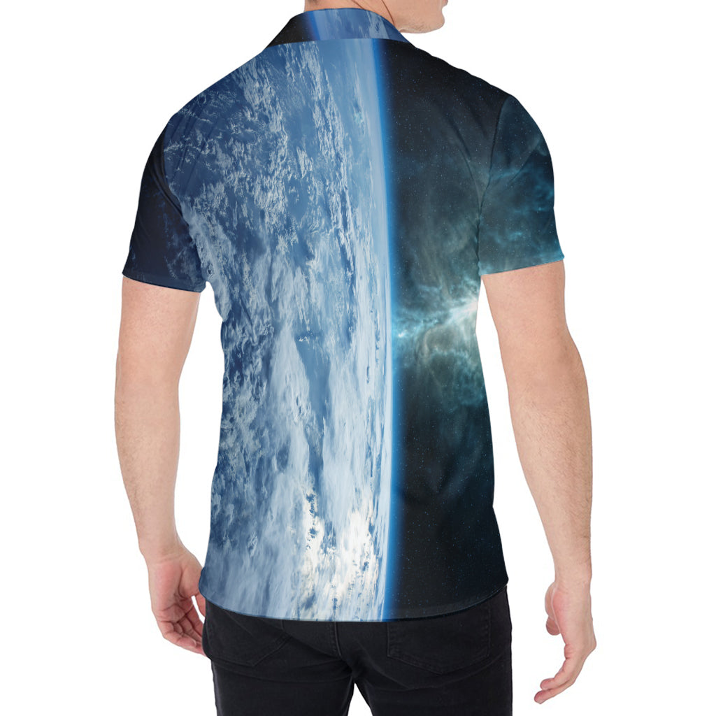 Space And Earth Print Men's Shirt