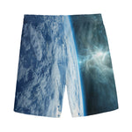 Space And Earth Print Men's Sports Shorts