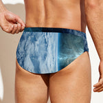 Space And Earth Print Men's Swim Briefs