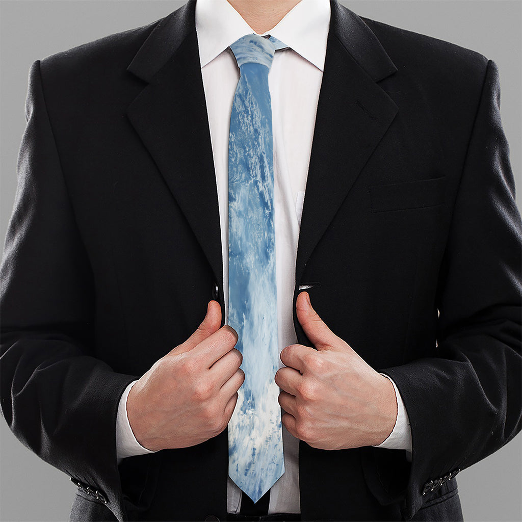 Space And Earth Print Necktie