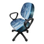 Space And Earth Print Office Chair Cover