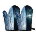 Space And Earth Print Oven Mitts