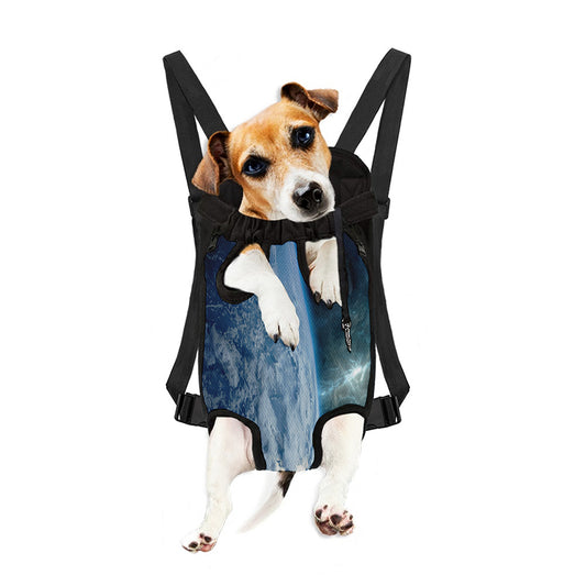 Space And Earth Print Pet Carrier Backpack