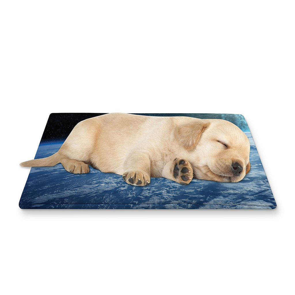 Space And Earth Print Pet Cooling Mat Cover