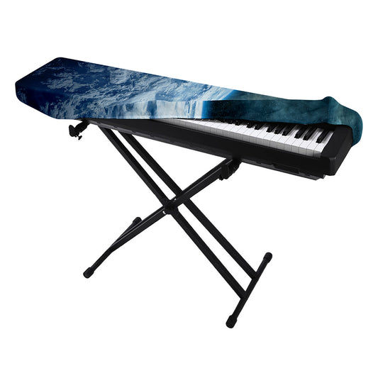 Space And Earth Print Piano Keyboard Cover