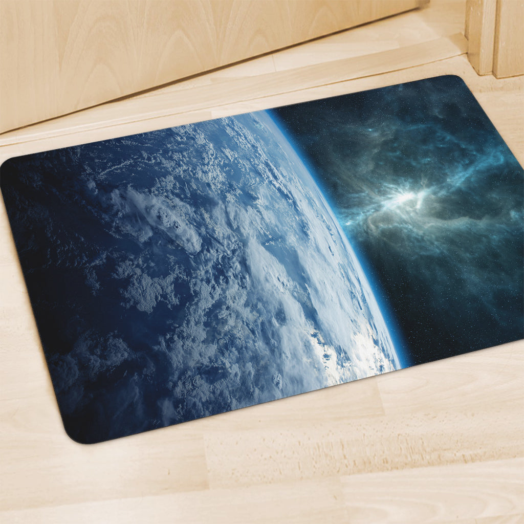 Space And Earth Print Polyester Doormat