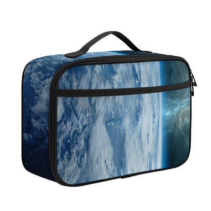 Space And Earth Print Portable Lunch Bag