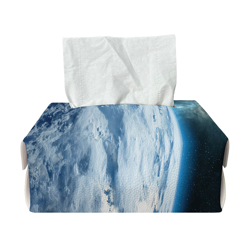 Space And Earth Print Rectangle Tissue Box Cover