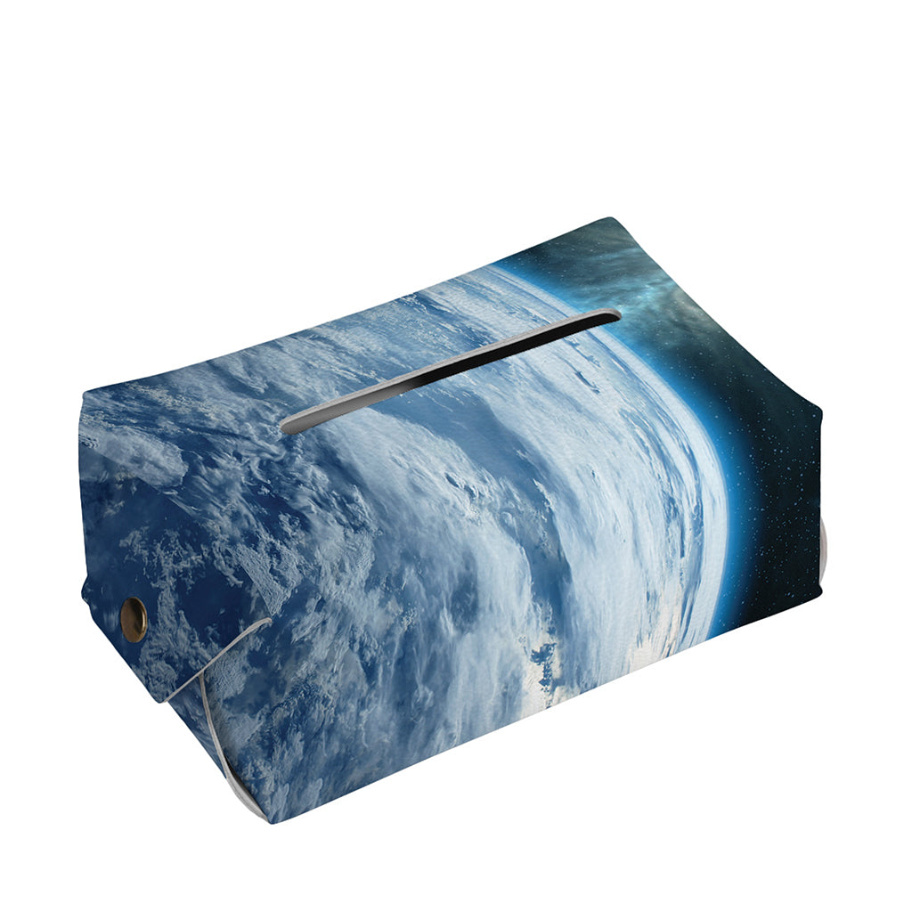 Space And Earth Print Rectangle Tissue Box Cover