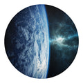 Space And Earth Print Round Blanket