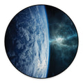 Space And Earth Print Round Floor Mat