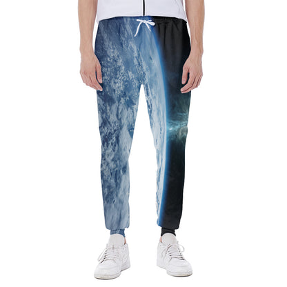 Space And Earth Print Scuba Joggers