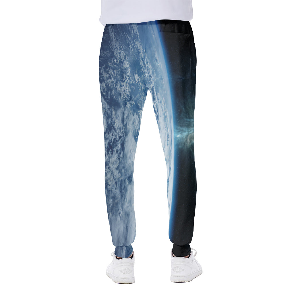 Space And Earth Print Scuba Joggers