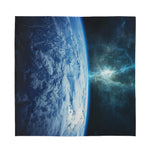 Space And Earth Print Silk Bandana