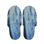 Space And Earth Print Slippers